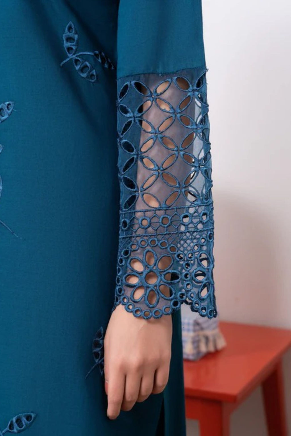 Jasmine Blue Premium Fabric Pakistani Summer Dresses - Sahiba-clothing - 5
