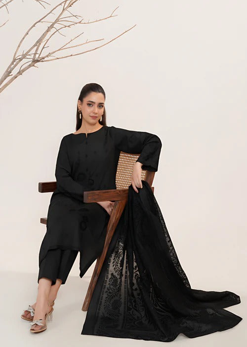 Zurna - Black Net Pakistani Summer Dresses - Sahiba-clothing - 2