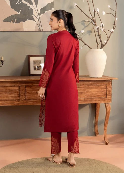 Wine Premium Fabric Pakistani Summer Dresses - Sahiba-clothing - 2