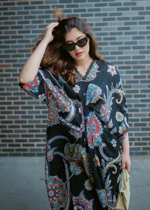 Tarana Kaftan Premium Fabric Pakistani Summer Dresses - Sahiba-clothing - 2