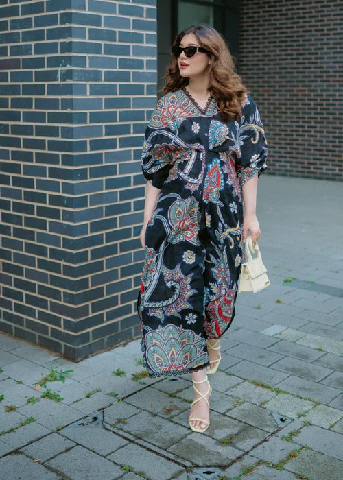 Tarana Kaftan Premium Fabric Pakistani Summer Dresses - Sahiba-clothing - 3