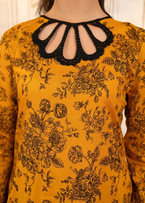 Caramel Premium Fabric Pakistani Summer Dresses - Sahiba-clothing - 2