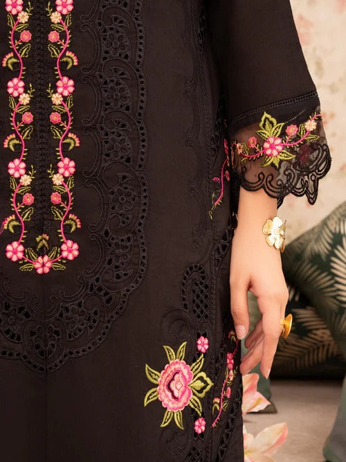 Zigana - Black Premium Fabric Pakistani Summer Dresses - Sahiba-clothing - 7