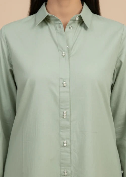 Yavina Green Premium Fabric Pakistani Summer Dresses - Sahiba-clothing - 2