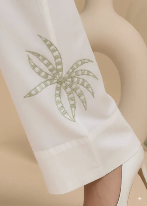 Yavina Green Premium Fabric Pakistani Summer Dresses - Sahiba-clothing - 4
