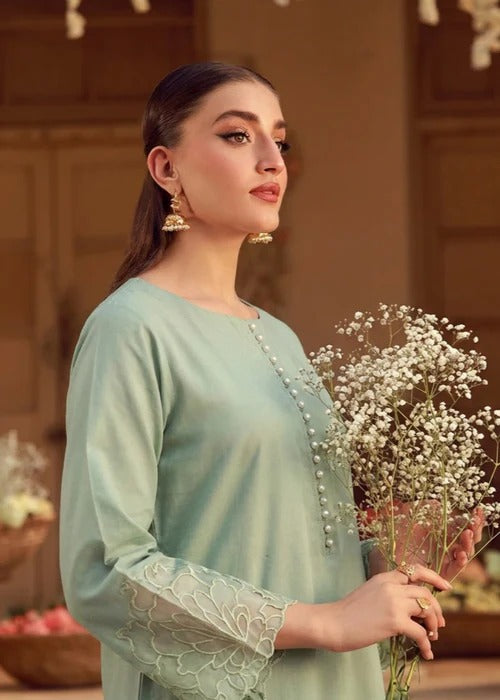 Calico - Pista Premium Fabric Pakistani Summer Dresses - Sahiba-clothing - 4