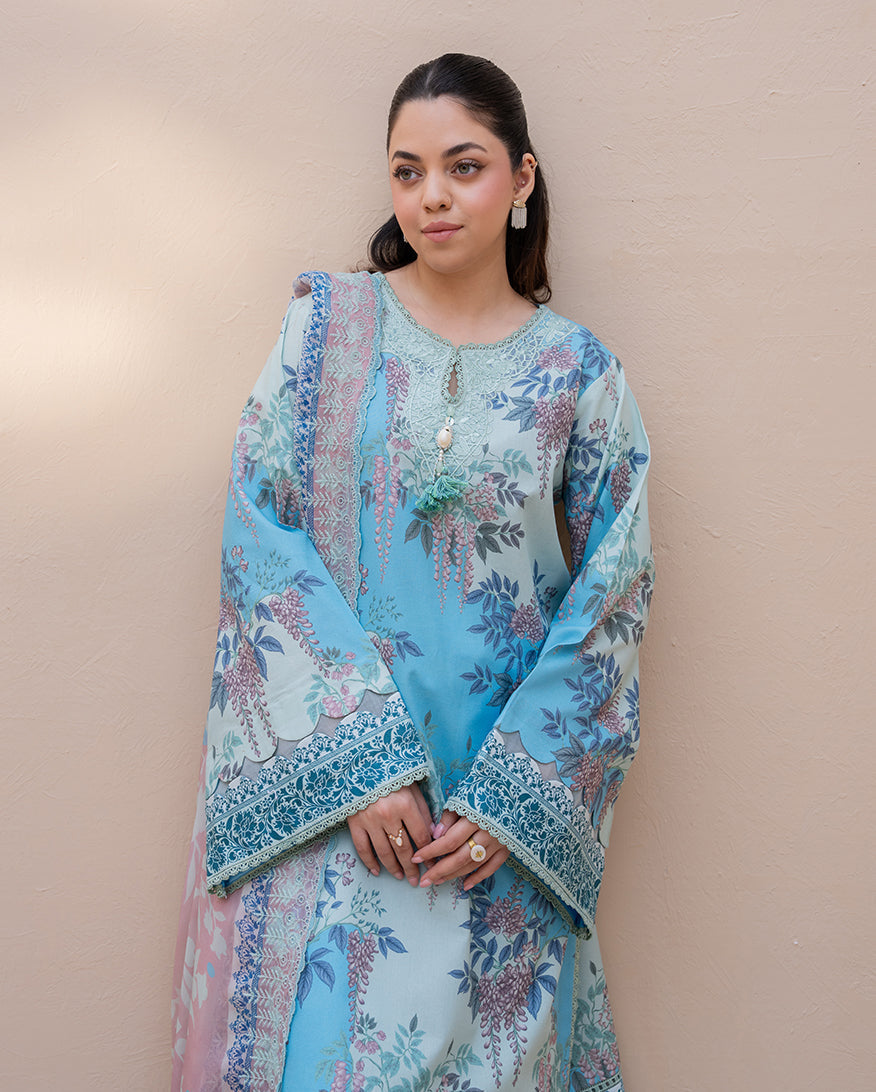 Wild Peony Organza Women Clothing - Roheenaz - 4
