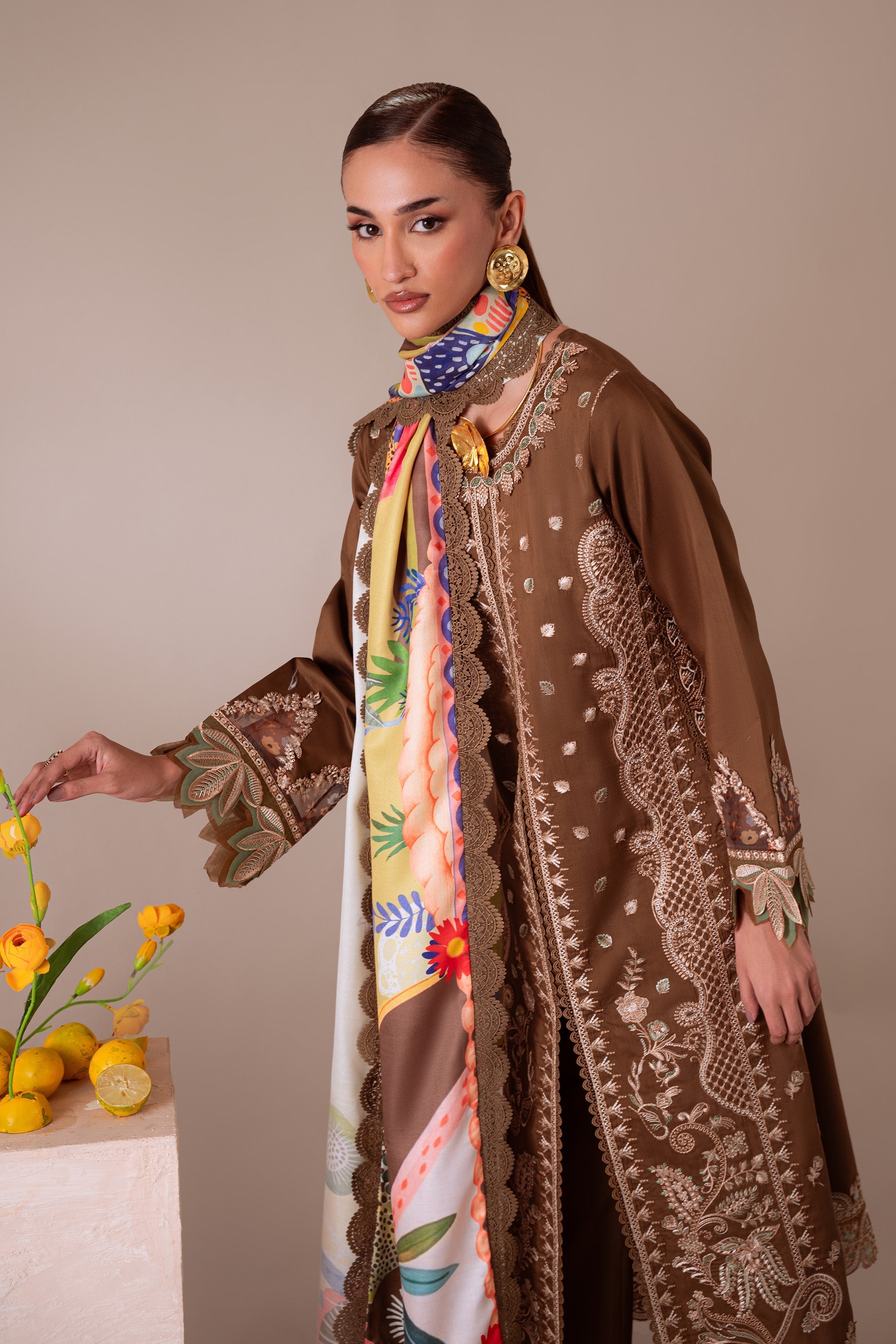 ZARRAH (AV-06) Jacquard Pakistani Summer Dresses - aabyaan - 2