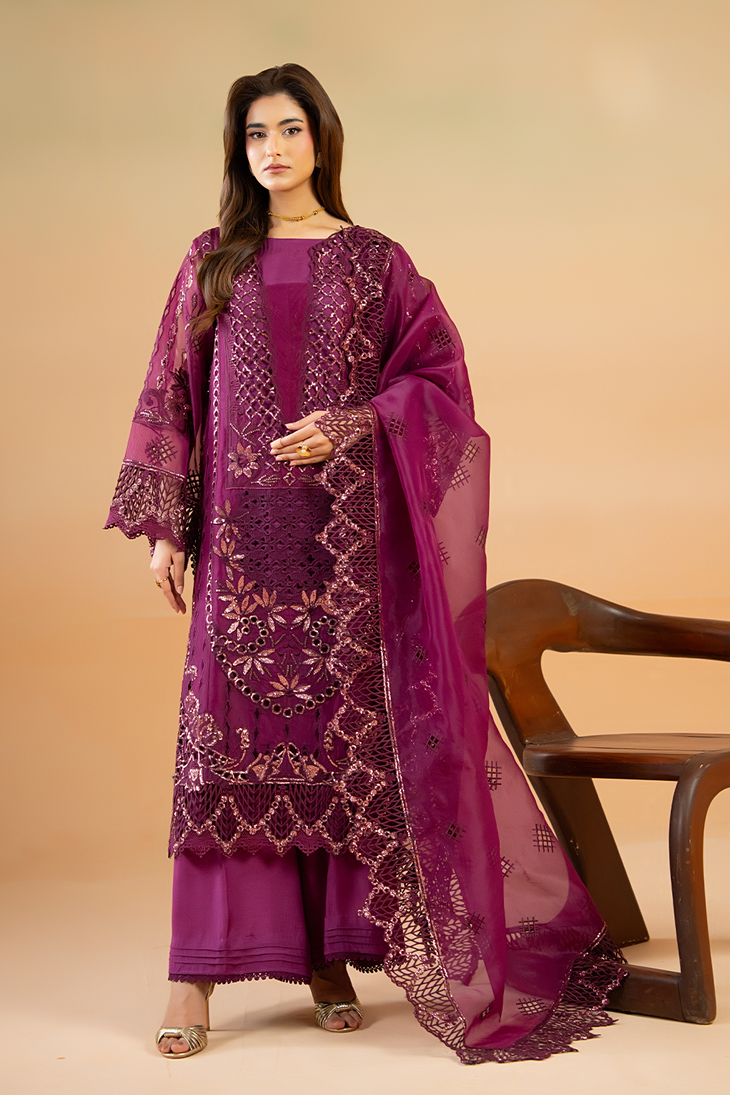 Zea Raw Silk Pakistani Summer Dresses