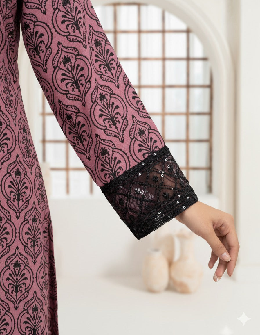 Cew - Mauve Premium Fabric Pakistani Summer Dresses - Sahiba-clothing - 3
