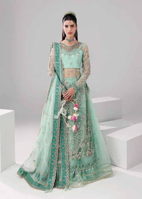 Crystal Bloom Embroidered Pakistani Dress