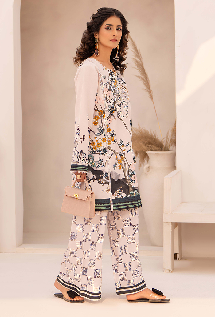 Freya - D01 Cotton Pakistani Summer Dresses - Humdum - 2
