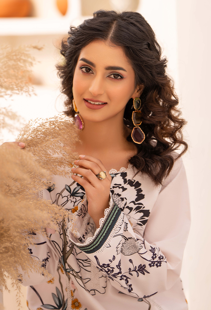 Freya - D01 Cotton Pakistani Summer Dresses - Humdum - 4