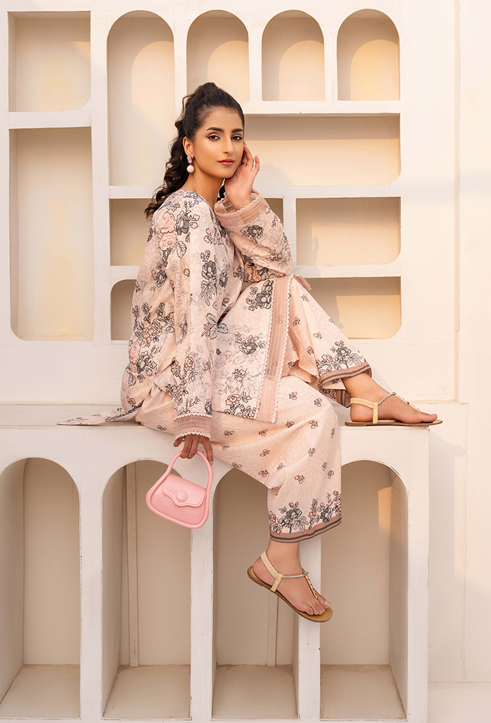 Freya - D05 Cotton Pakistani Summer Dresses - Humdum - 2