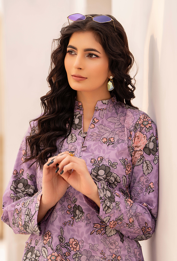 Freya - D08 Cotton Pakistani Summer Dresses - Humdum - 4