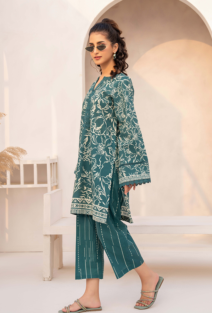 Freya - D10 Cotton Pakistani Summer Dresses - Humdum - 2