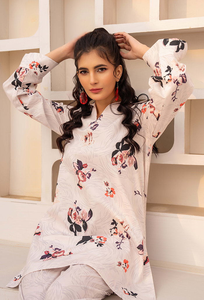 Freya - D11 Cotton Pakistani Summer Dresses - Humdum - 3