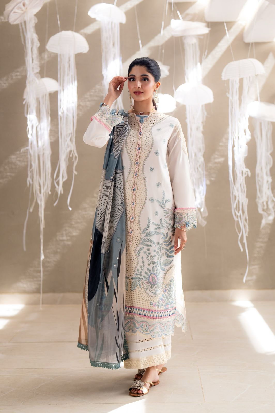 ZAIRA (AS-09) Cotton Pakistani Summer Dresses - aabyaan - 1