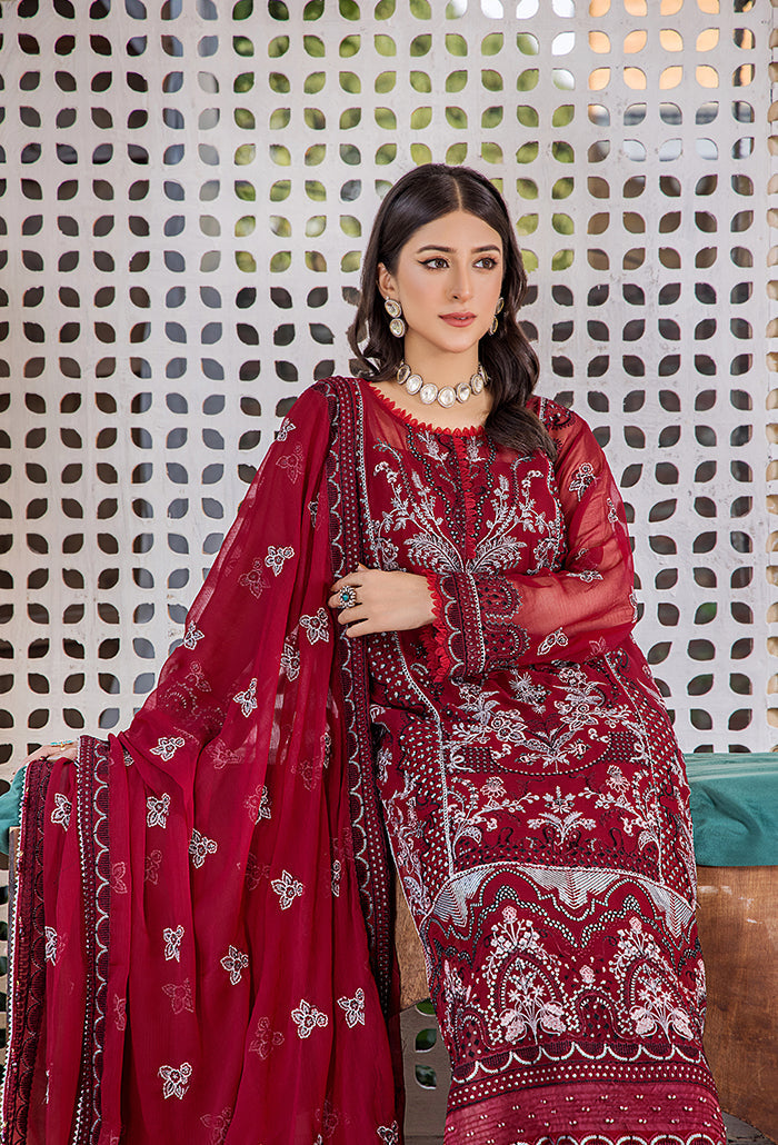 Pareesha embroidery tilla work collection-PS-03 Raw Silk Pakistani Winter Dresses - Humdum - 2