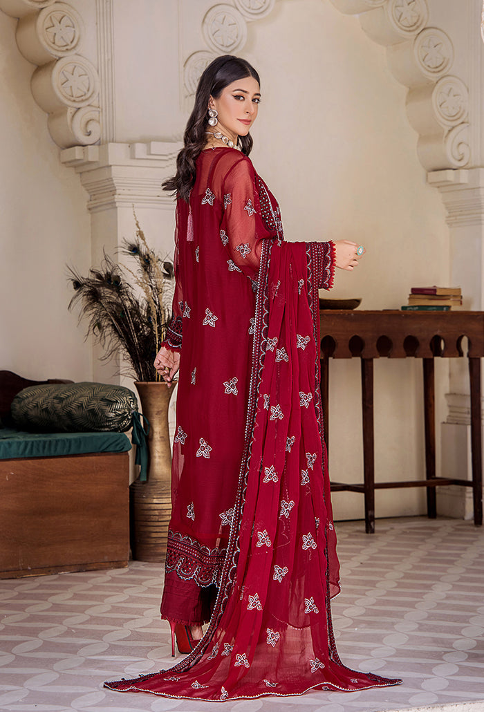 Pareesha embroidery tilla work collection-PS-03 Raw Silk Pakistani Winter Dresses - Humdum - 4