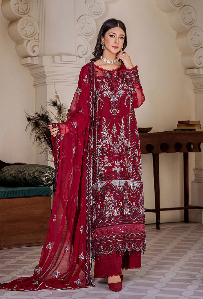 Pareesha embroidery tilla work collection-PS-03 Raw Silk Pakistani Winter Dresses - Humdum - 1