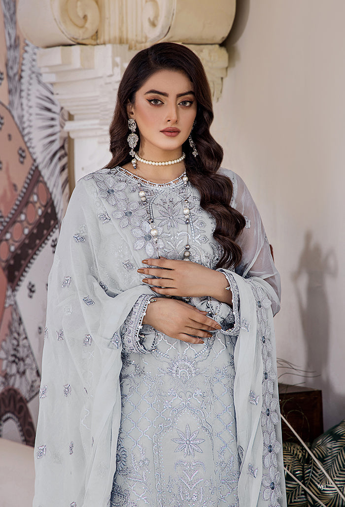 Pareesha embroidery tilla work collection-PS-05 Raw Silk Pakistani Winter Dresses - Humdum - 2
