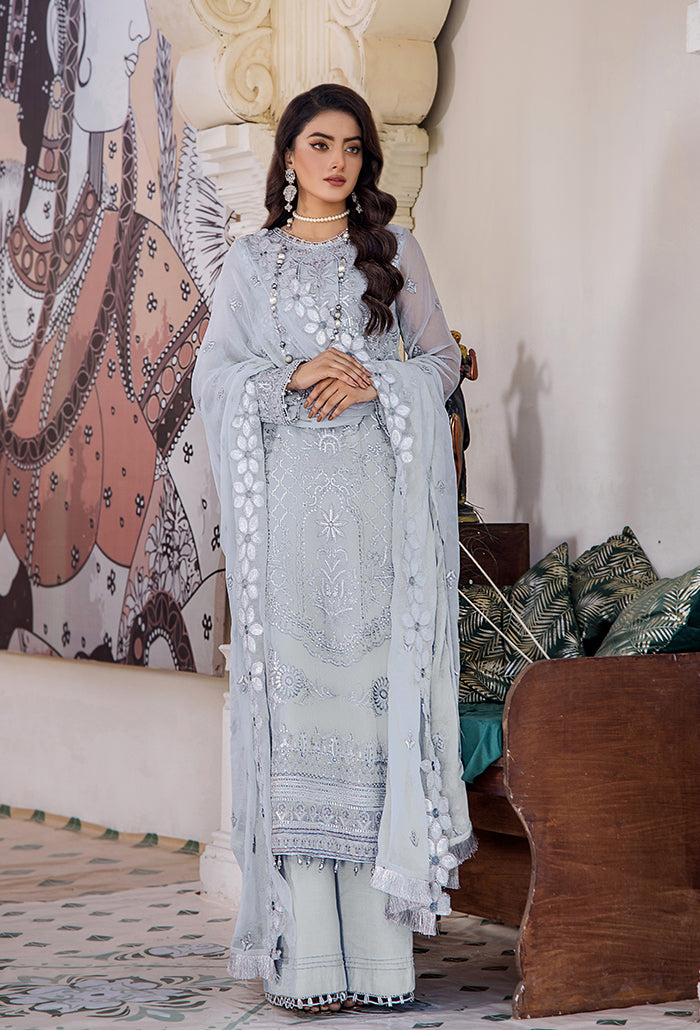 Pareesha embroidery tilla work collection-PS-05 Raw Silk Pakistani Winter Dresses - Humdum - 3