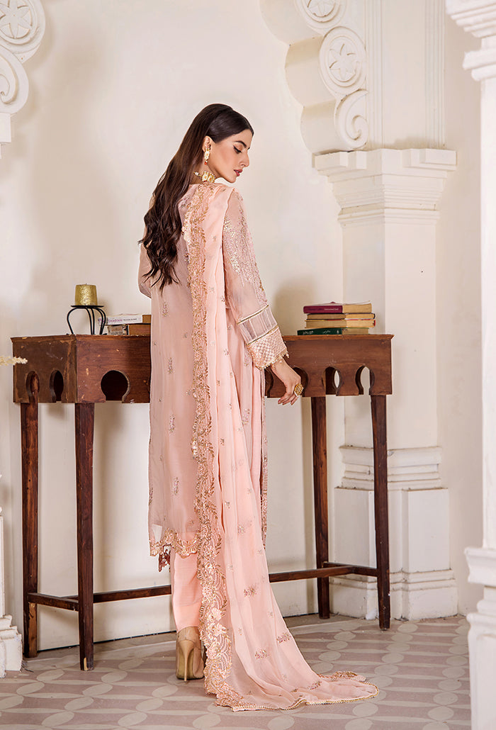 Pareesha embroidery tilla work collection-PS-07 Raw Silk Pakistani Winter Dresses - Humdum - 3