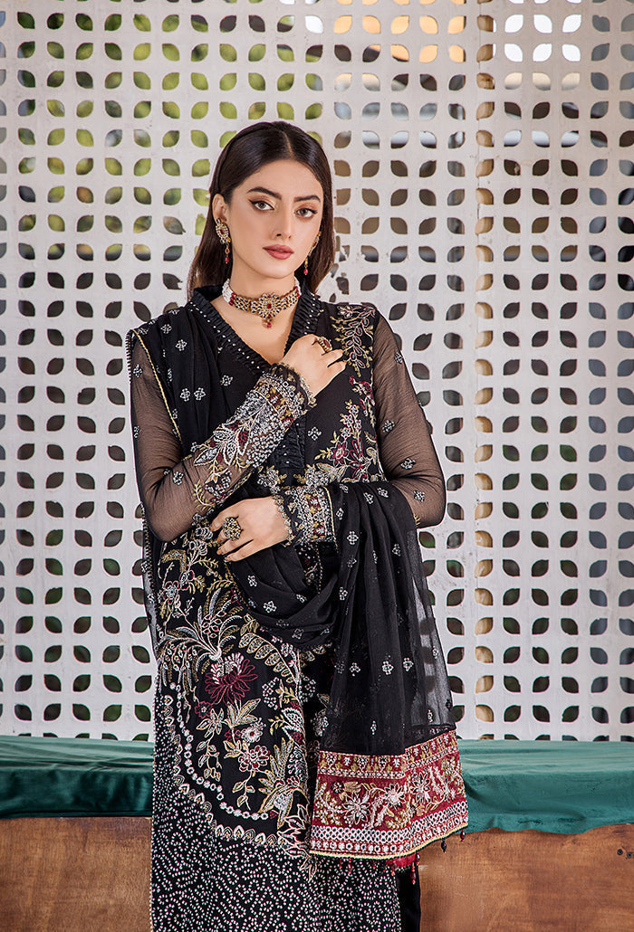 Pareesha embroidery tilla work collection-PS-06 Raw Silk Pakistani Winter Dresses - Humdum - 2