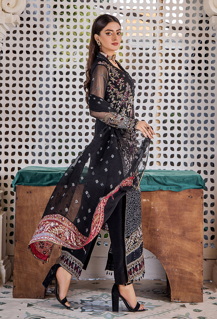 Pareesha embroidery tilla work collection-PS-06 Raw Silk Pakistani Winter Dresses - Humdum - 1
