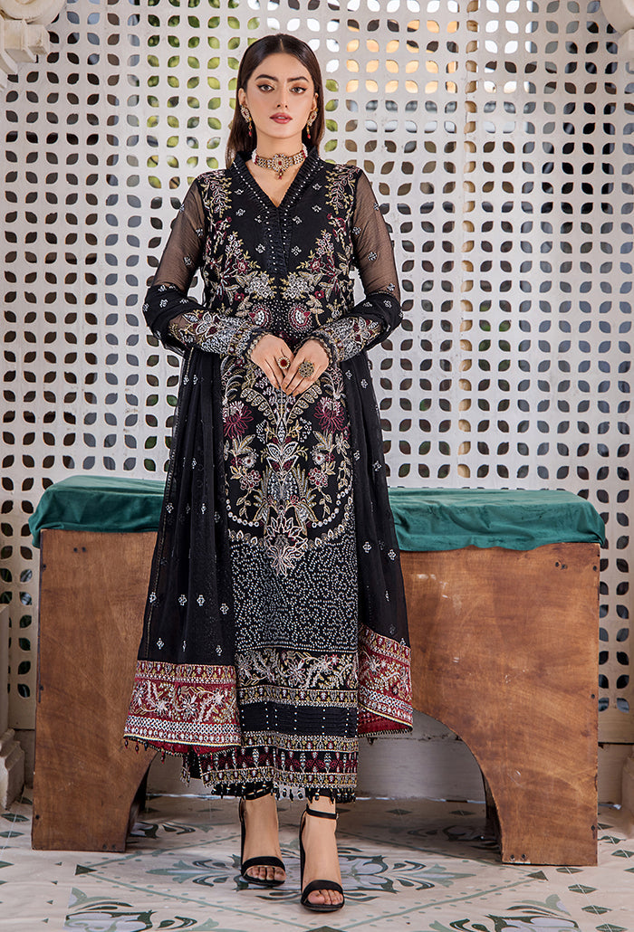 Pareesha embroidery tilla work collection-PS-06 Raw Silk Pakistani Winter Dresses - Humdum - 4