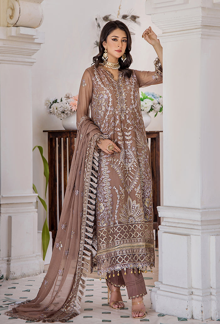 Pareesha embroidery tilla work collection-PS-04 Raw Silk Pakistani Winter Dresses - Humdum - 1