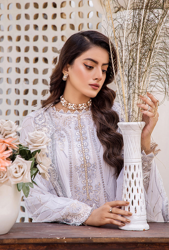 Pareesha embroidery tilla work collection-PS-02 Raw Silk Pakistani Winter Dresses - Humdum - 3