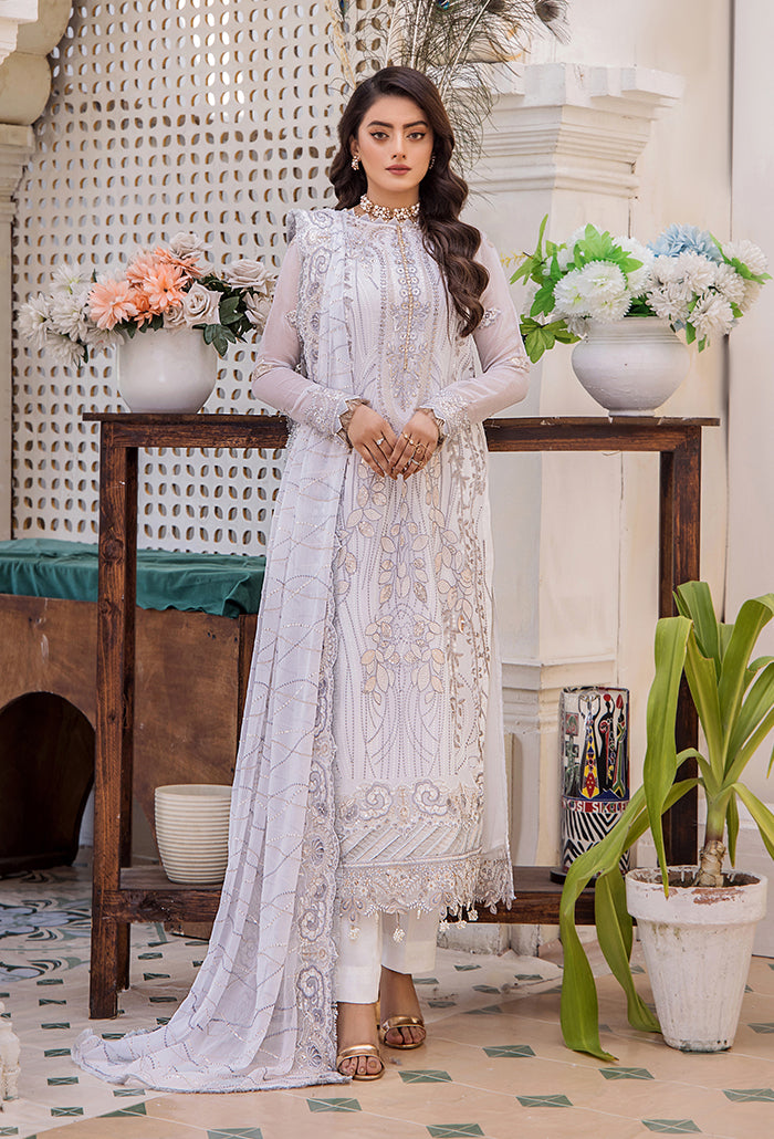 Pareesha embroidery tilla work collection-PS-02 Raw Silk Pakistani Winter Dresses - Humdum - 2