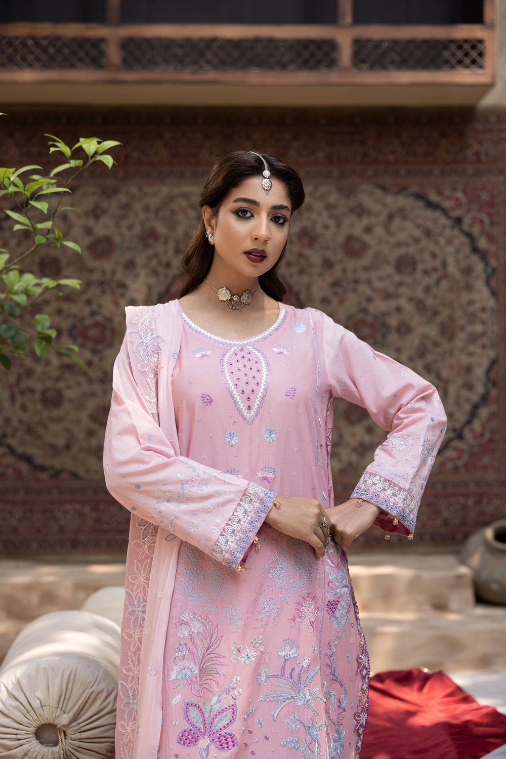 Tender Premium Fabric Pakistani Summer Dresses - Zyra - 2