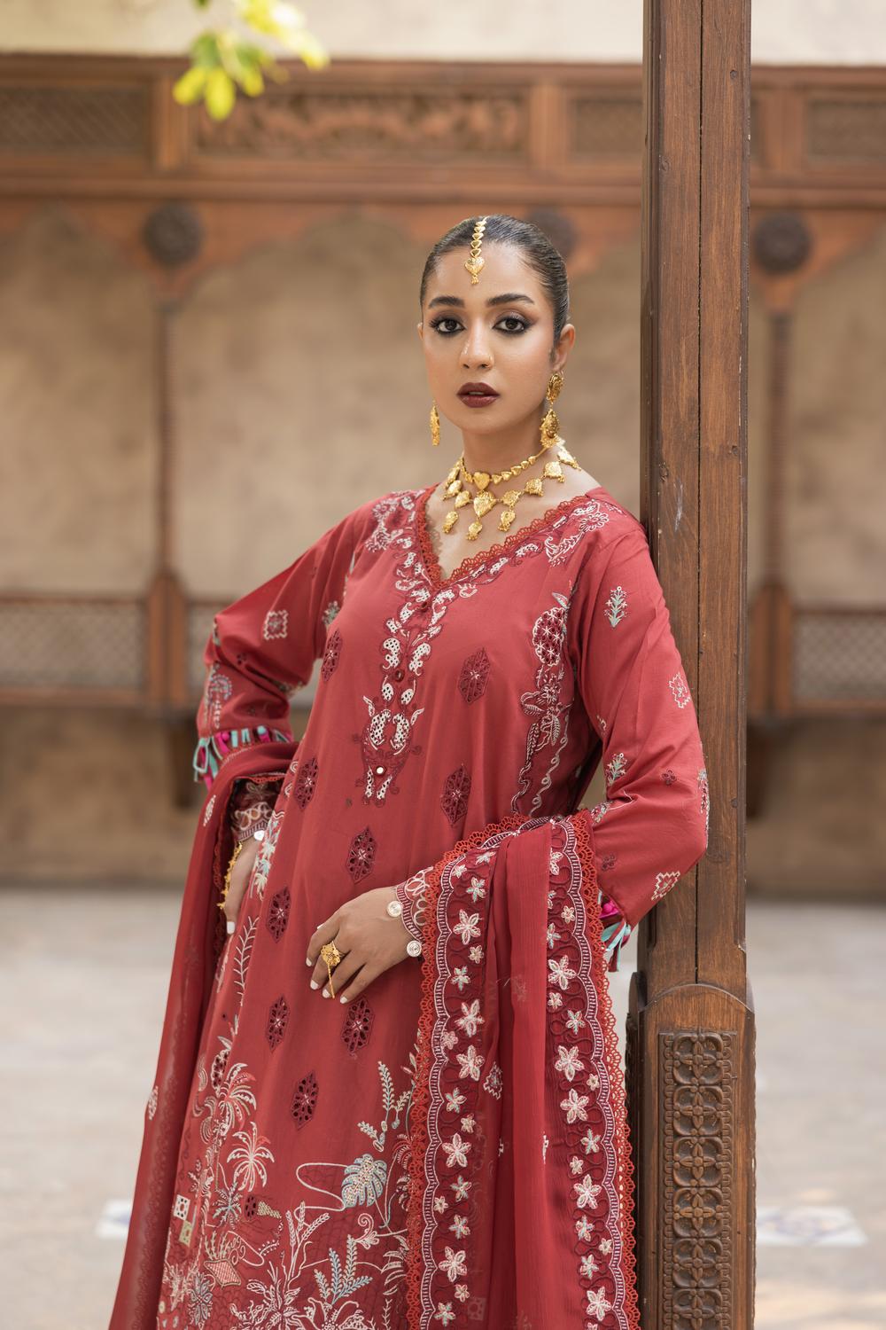 Essence Premium Fabric Pakistani Summer Dresses - Zyra - 3