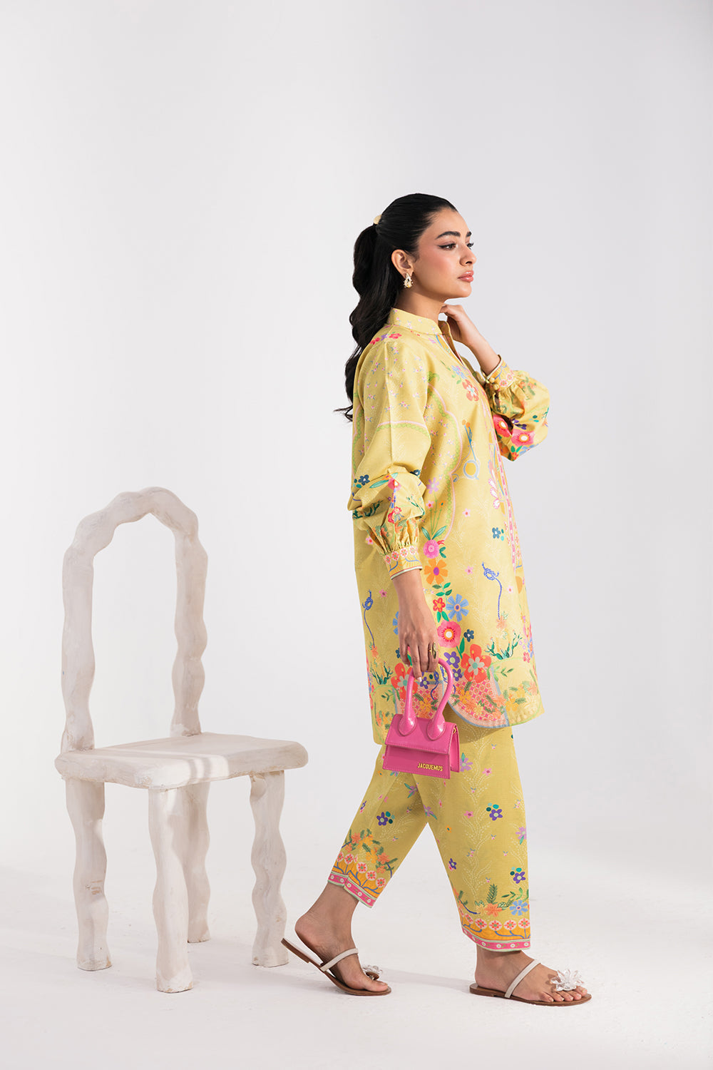 ELARA (AX-02) Cotton Pakistani Summer Dresses - aabyaan - 4