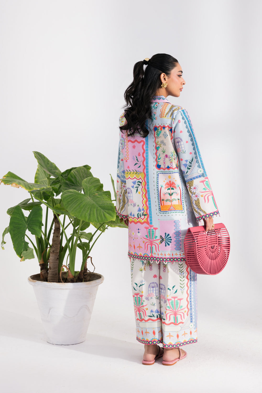 NEREL (AX-07) Cotton Pakistani Summer Dresses - aabyaan - 5