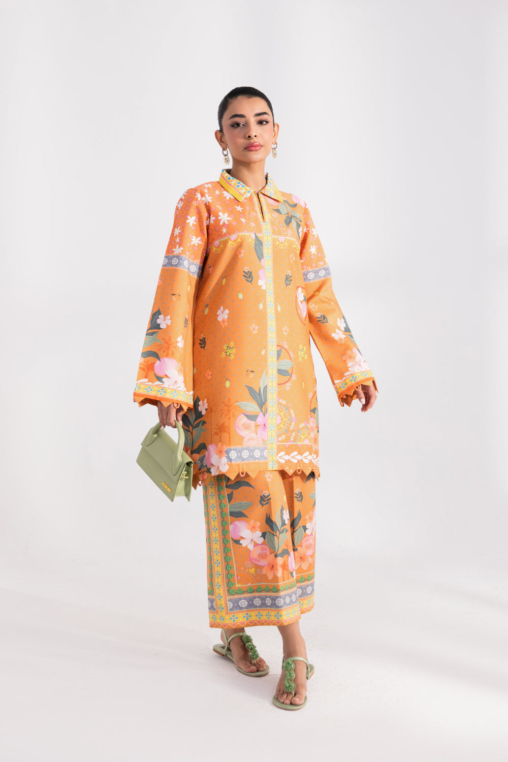 VIREL (AX-04) Cotton Pakistani Summer Dresses - aabyaan - 3