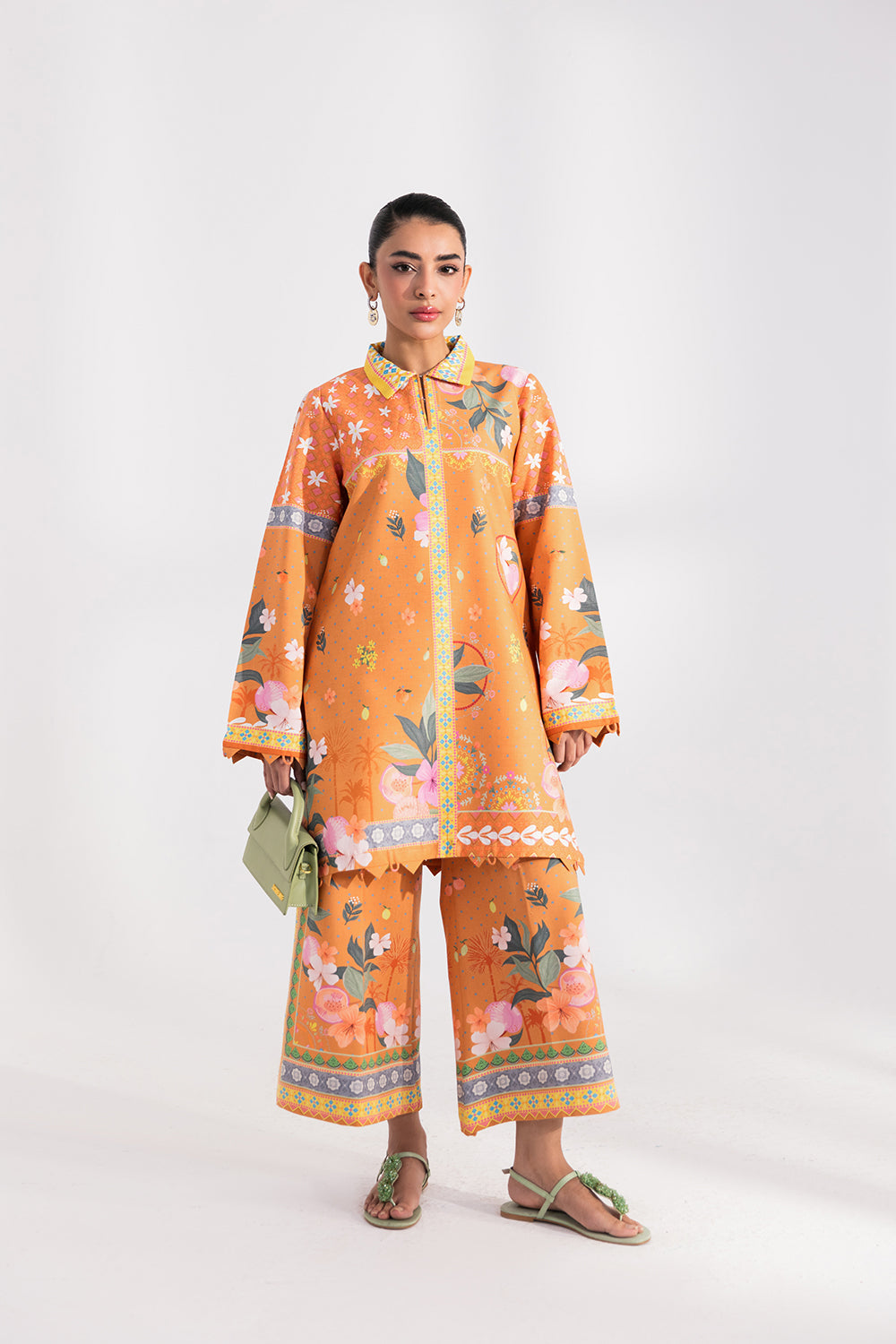 VIREL (AX-04) Cotton Pakistani Summer Dresses - aabyaan - 1