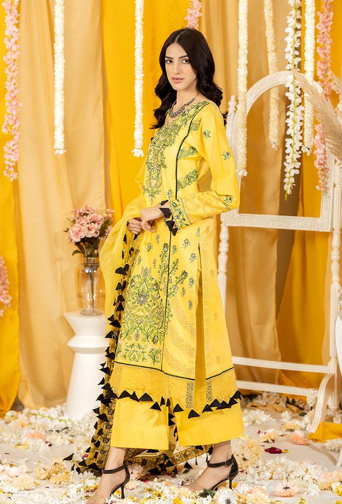 GHAZAL EMBROIDERY LAWN COLLECTION-GZ-06 Organza Pakistani Summer Dresses - Humdum - 1