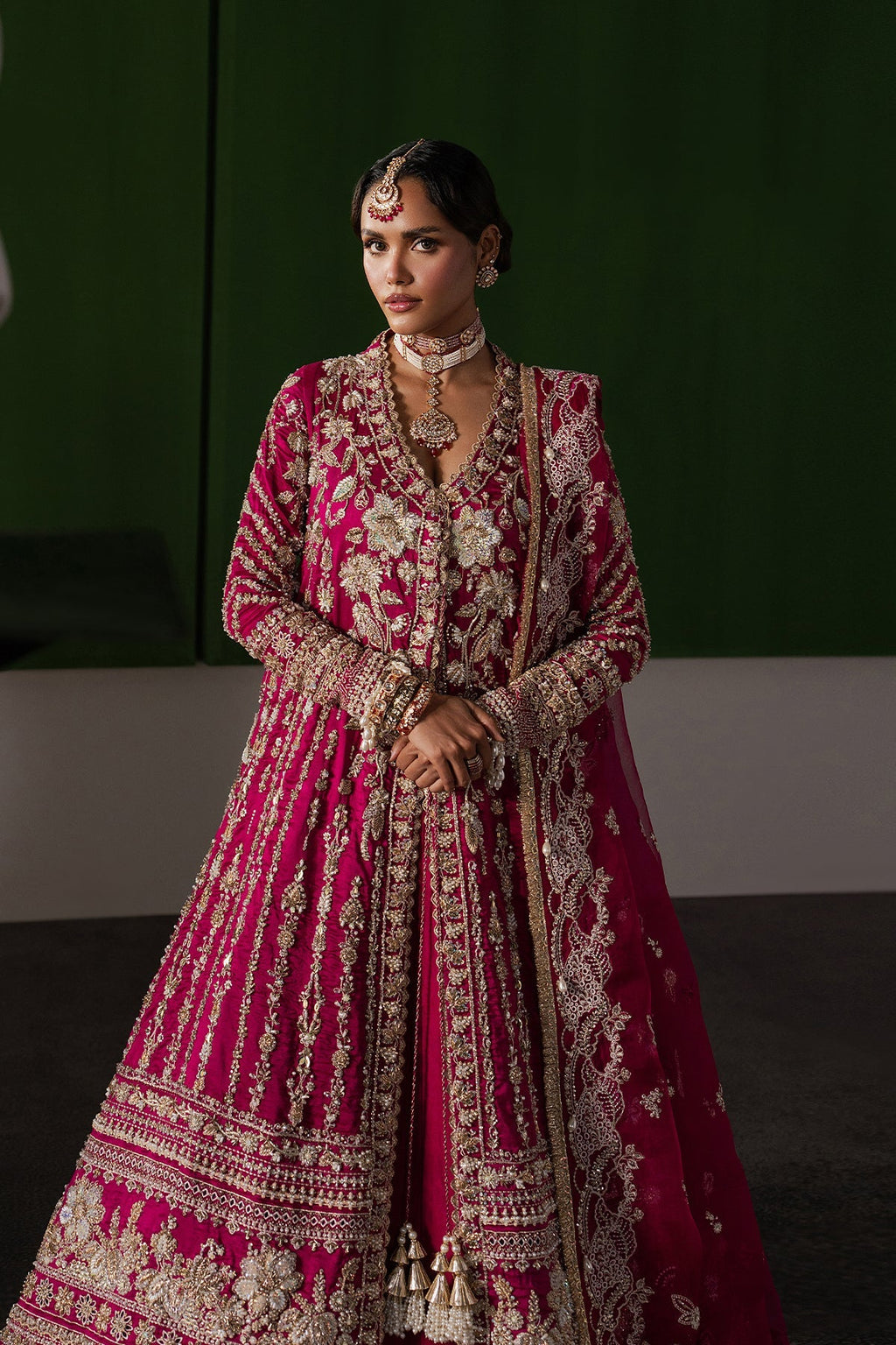 Ophelia Raw Silk Pakistani Formal Dresses - Afrozeh - 3