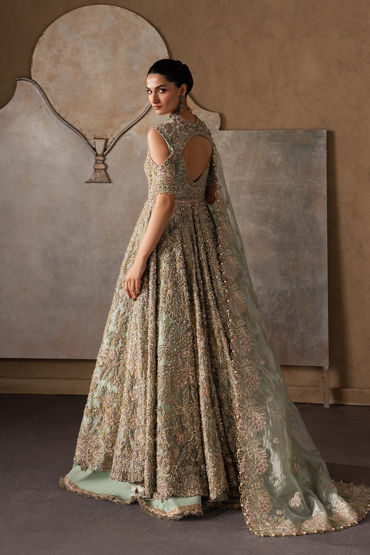 Juliette Raw Silk Pakistani Formal Dresses - Afrozeh - 2