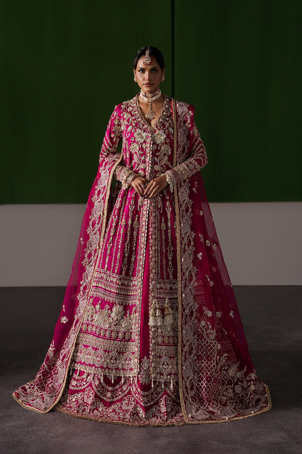Ophelia Raw Silk Pakistani Formal Dresses - Afrozeh - 1
