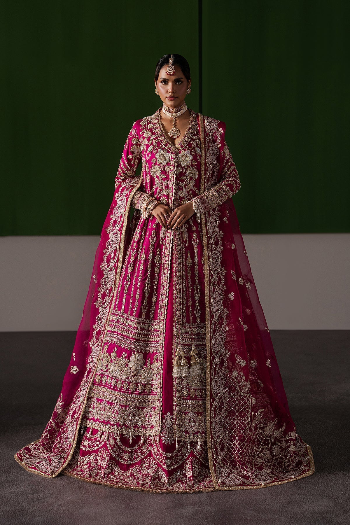 Ophelia Raw Silk Pakistani Formal Dresses - Afrozeh - 1