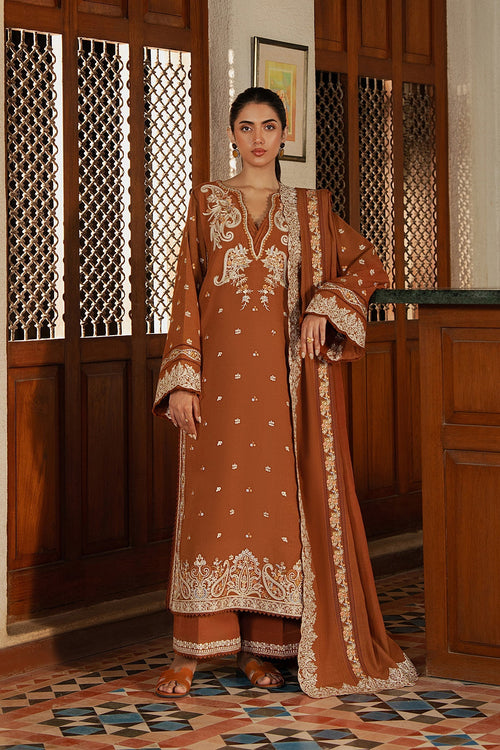 Bresca Karandi Pakistani Winter Dresses - Afrozeh - 1