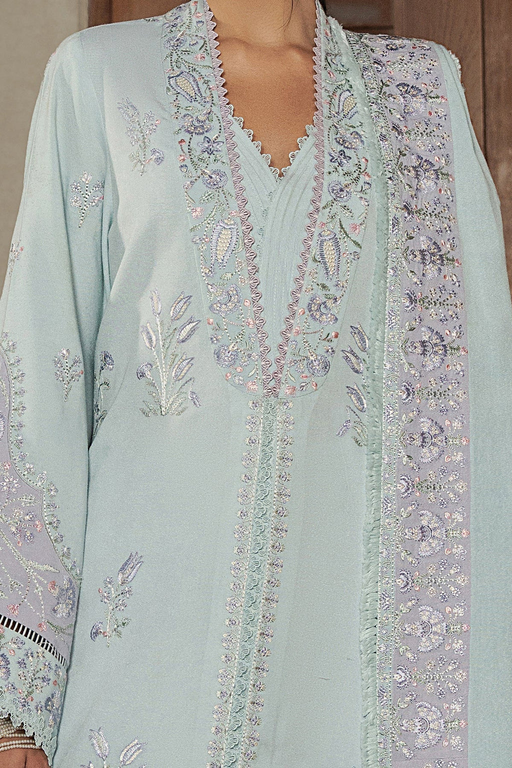 Orella Karandi Pakistani Winter Dresses - Afrozeh - 4
