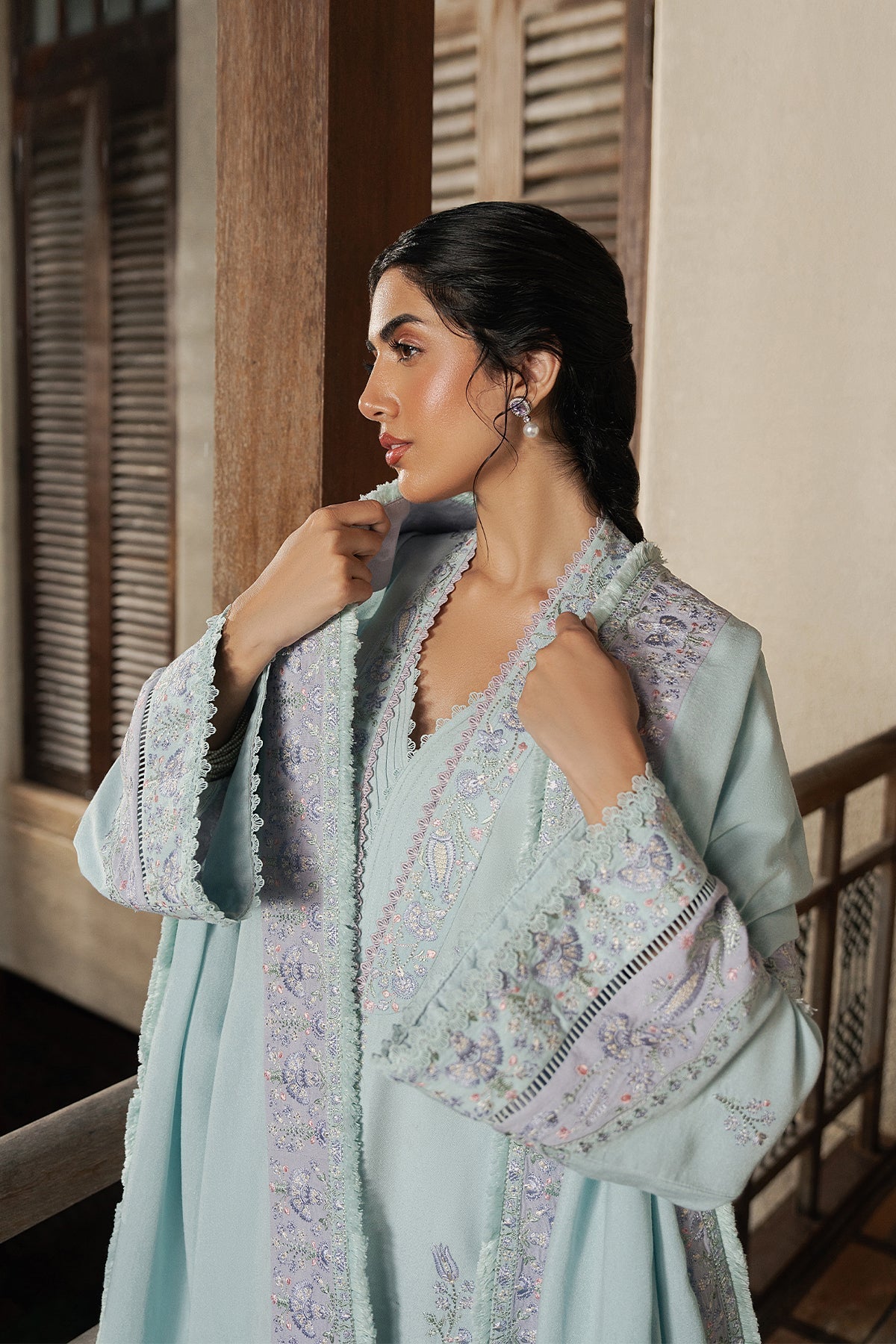 Orella Karandi Pakistani Winter Dresses - Afrozeh - 3