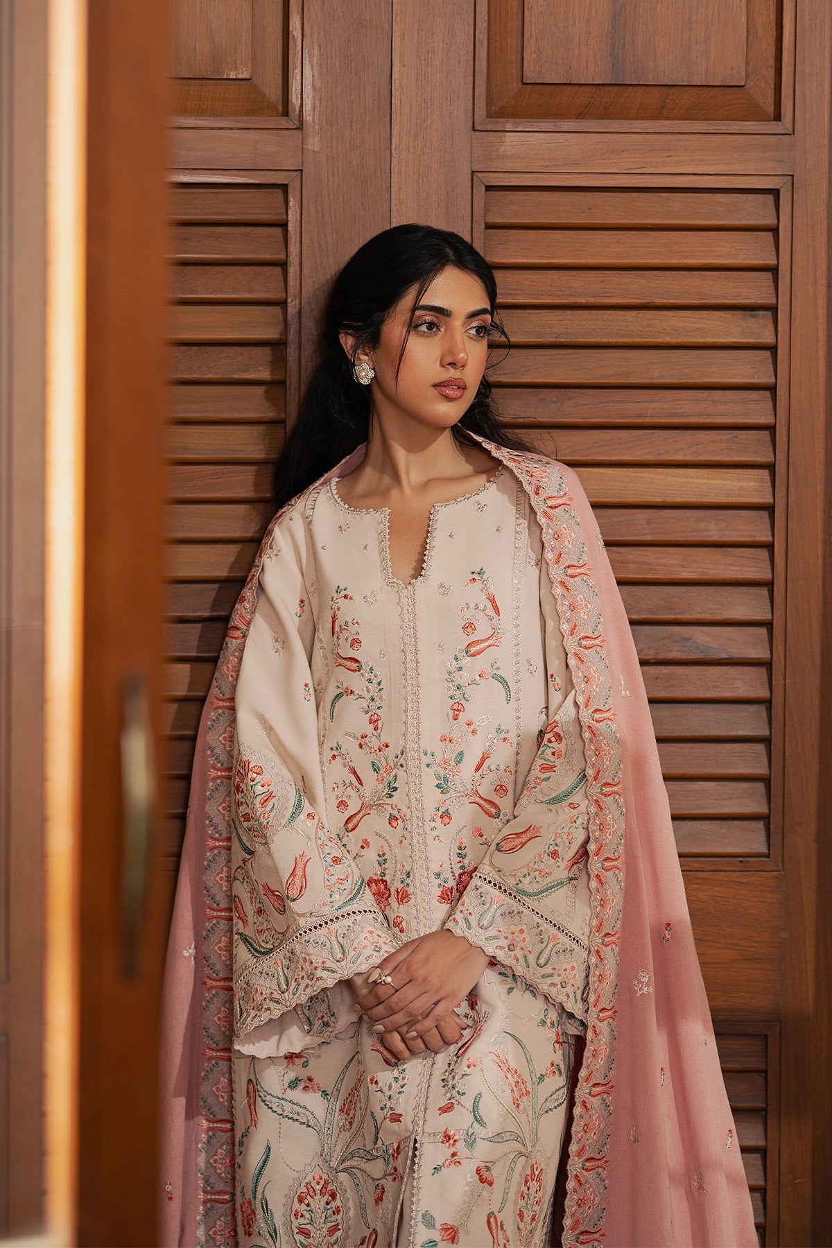 Avaline Karandi Pakistani Winter Dresses - Afrozeh - 4