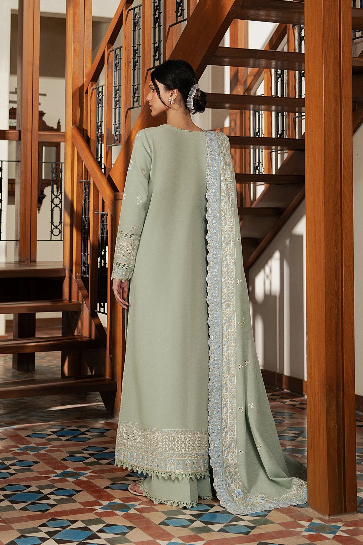 Rimelle Karandi Pakistani Winter Dresses - Afrozeh - 2